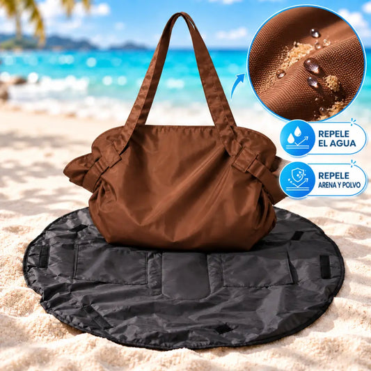 Bolso Manta Plegable 2 en 1 | Repele Agua, Polvo y Arena