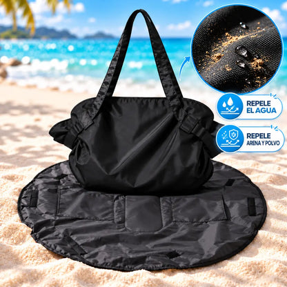 Bolso Manta Plegable 2 en 1 | Repele Agua, Polvo y Arena