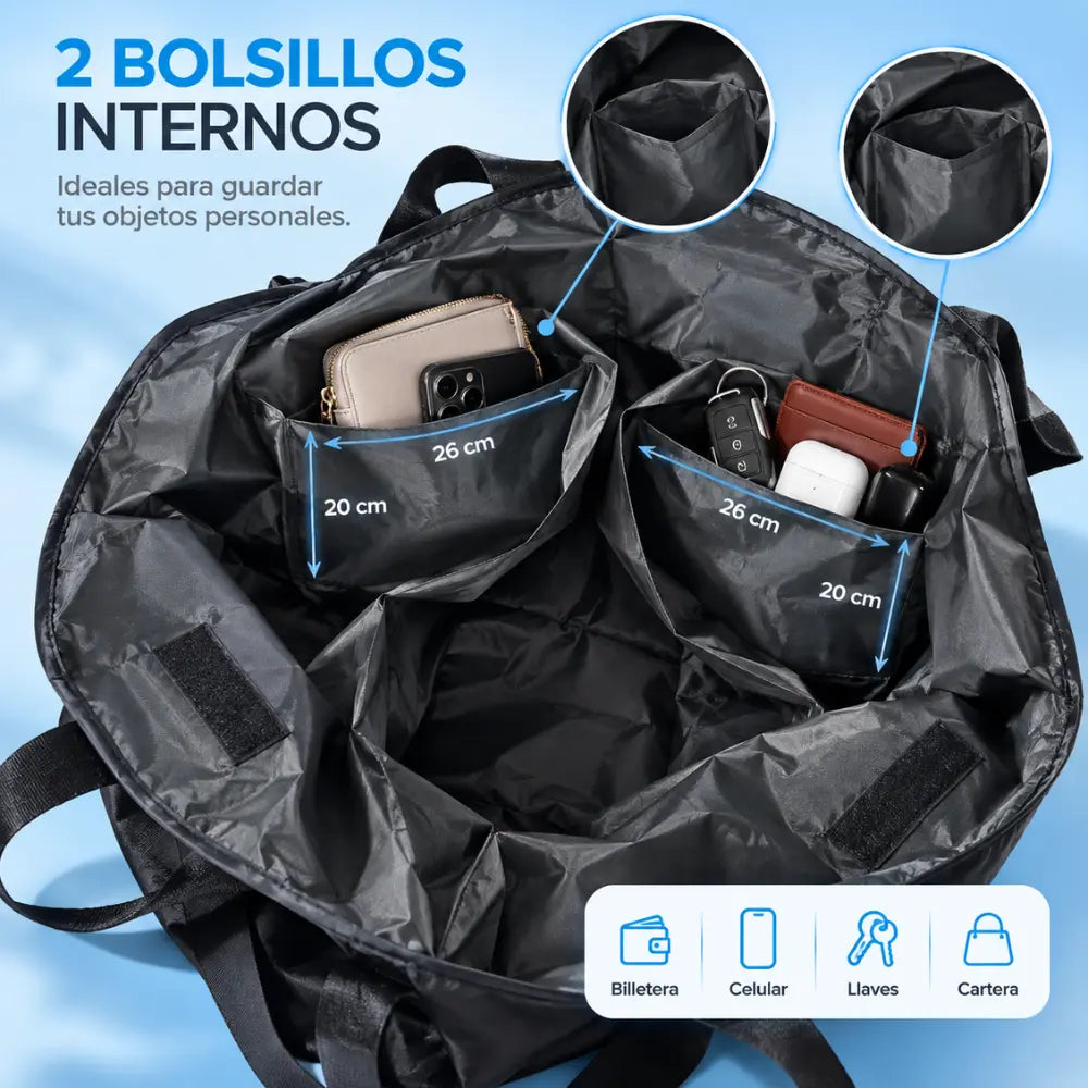 Bolso Manta Plegable 2 en 1 | Repele Agua, Polvo y Arena