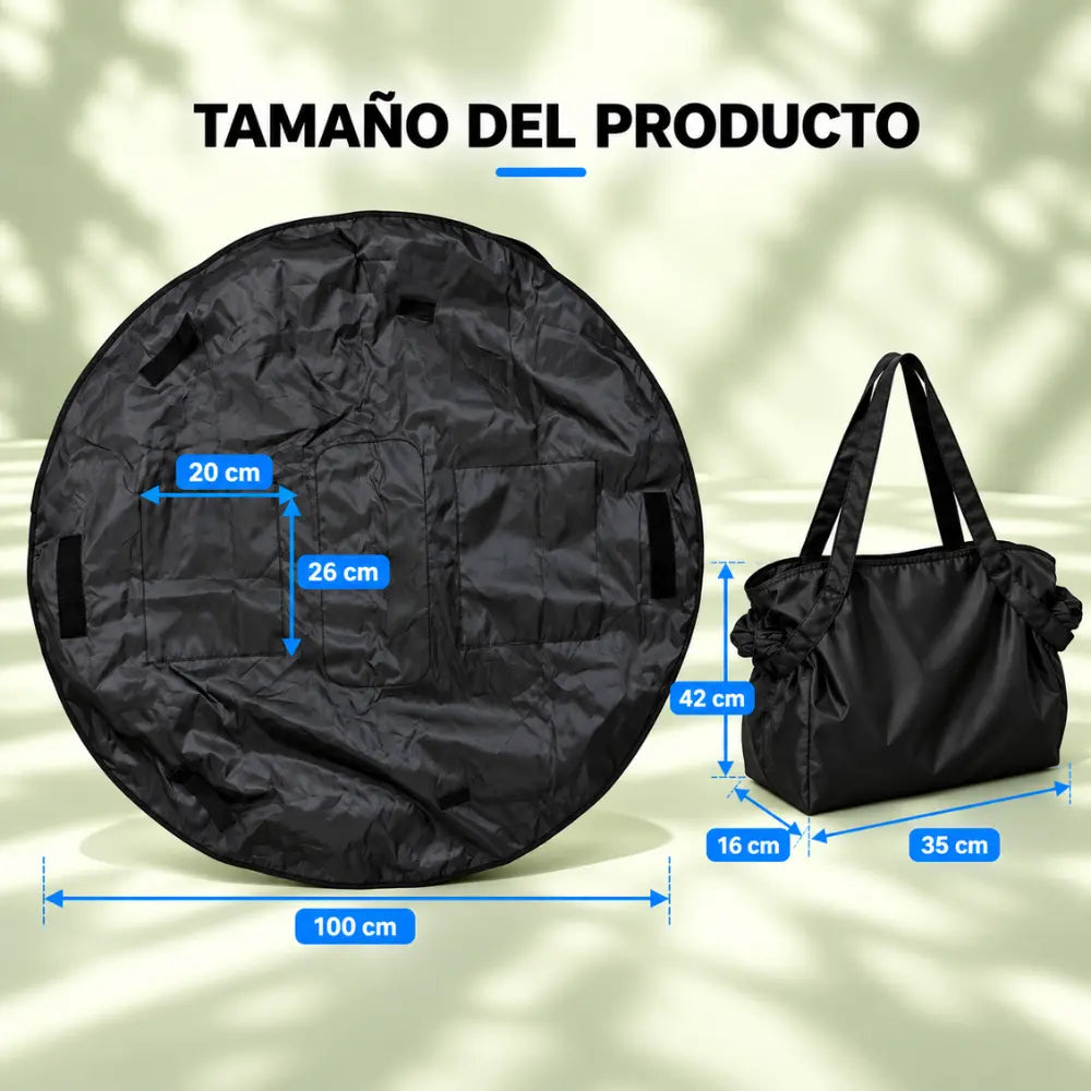 Bolso Manta Plegable 2 en 1 | Repele Agua, Polvo y Arena